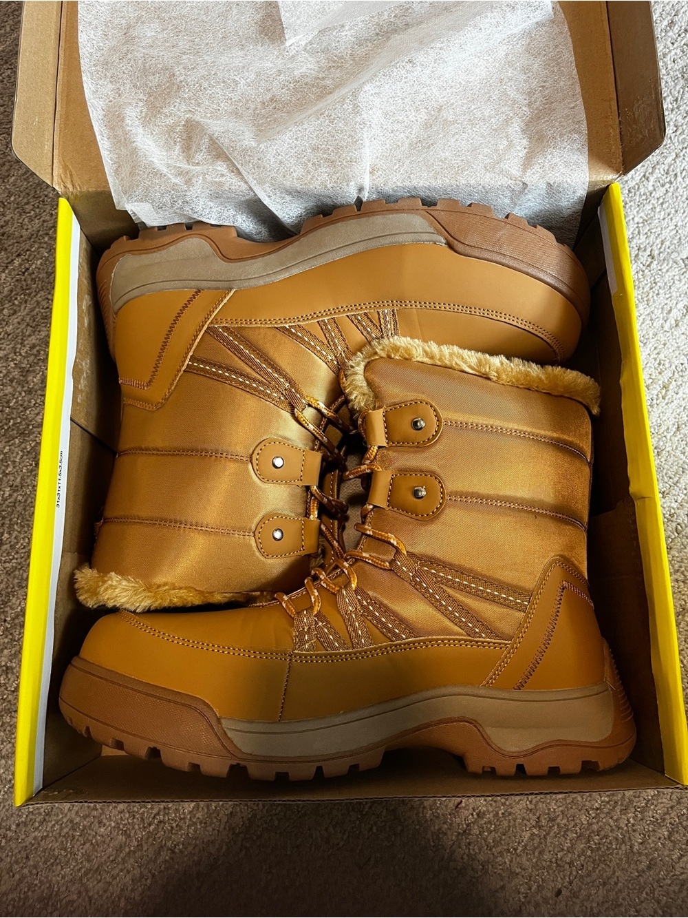 Womens Snow Boots Anti-Slip Cold Weather Fur Lined Comfortable 11- 1230/2